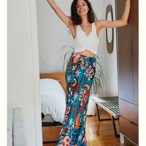 Anthropologie farm rio Gabriela knit maxi skirt, L